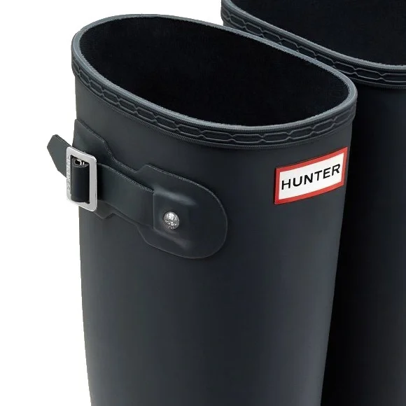 Hunter ♕ Original Iconic Tall Matte Wellington Wellies Boots ♕ Navy 8US / EU 39 - Picture 2 of 16
